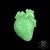 Serce anatomiczne Zombie - mydło glicerynowe z olejkiem z Kiwi